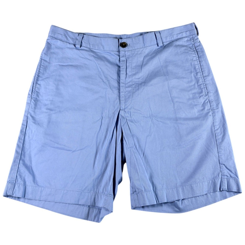 Brooks Brothers 346 Chino Short Mens 36 Blue Wash Golf Premium Workwear Outdoors